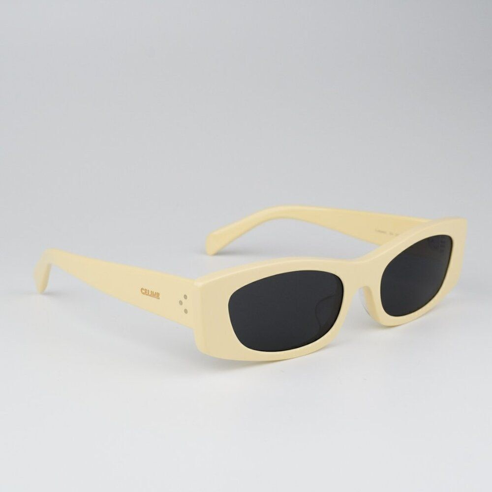 SALE! NEW Celine CL40245U 39A Butter Beige Smoke Geometric Unisex Sunglasses - Picture 6 of 11